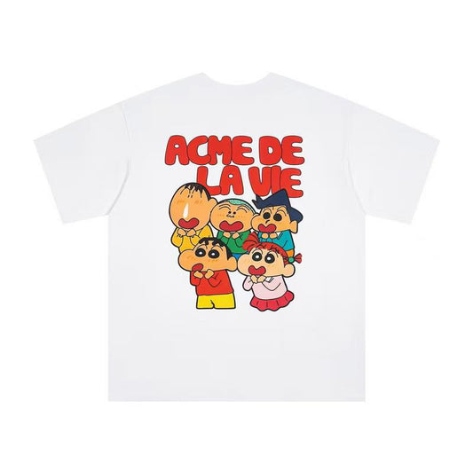 ADLV × Crayon Shinchan Graphic T-Shirt ｜ADLV × 蜡笔小新 联名印花短袖T恤
