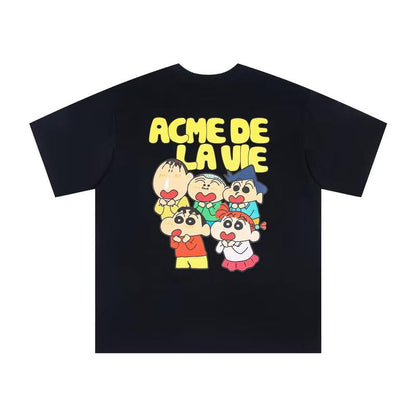 ADLV × Crayon Shinchan Graphic T-Shirt ｜ADLV × 蜡笔小新 联名印花短袖T恤