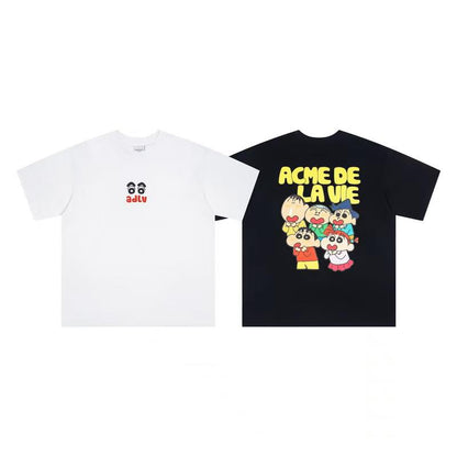 ADLV × Crayon Shinchan Graphic T-Shirt ｜ADLV × 蜡笔小新 联名印花短袖T恤