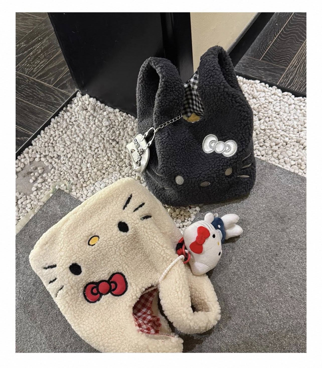 Plush Hello Kitty Handheld Bag｜日韩风高颜值毛绒手提包