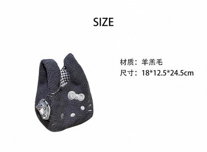 Plush Hello Kitty Handheld Bag｜日韩风高颜值毛绒手提包