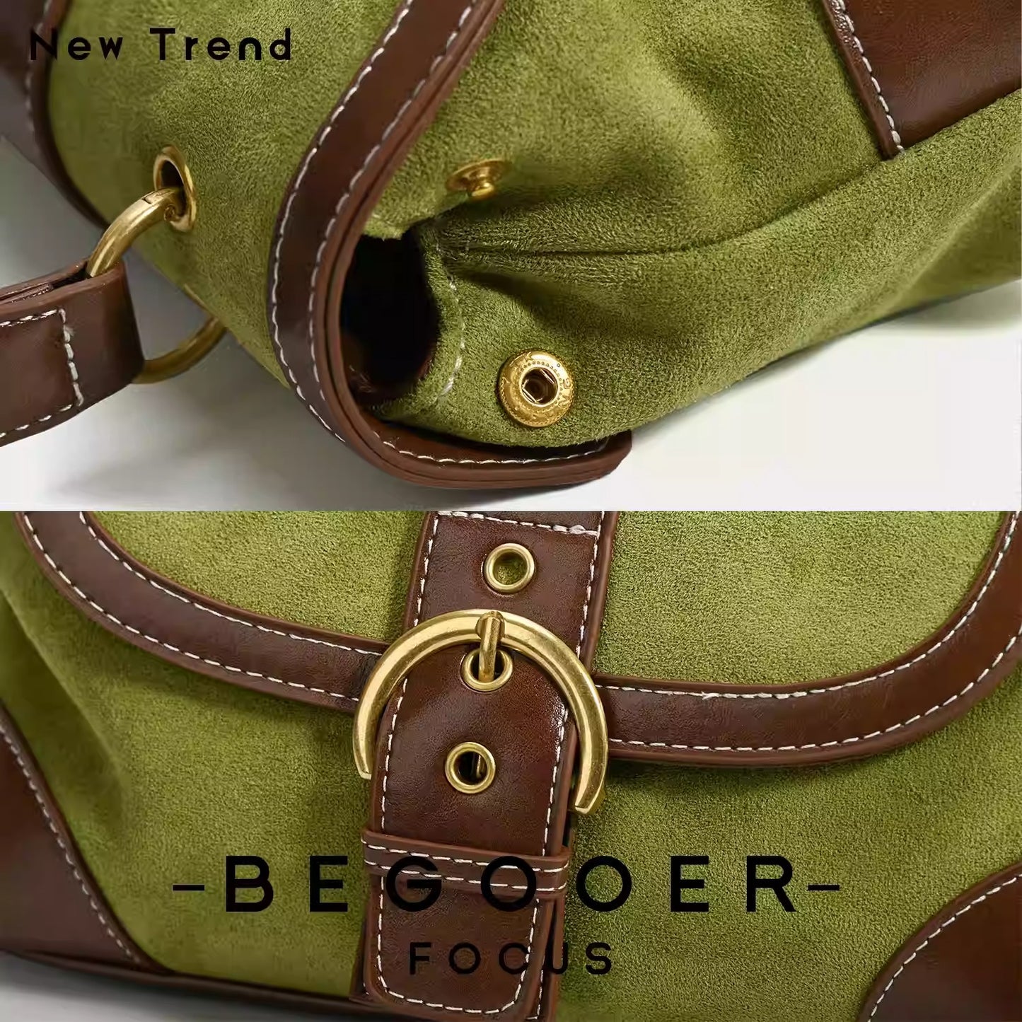 Vintage Contrast Mini Square Bag ｜复古风撞色摩登小方包