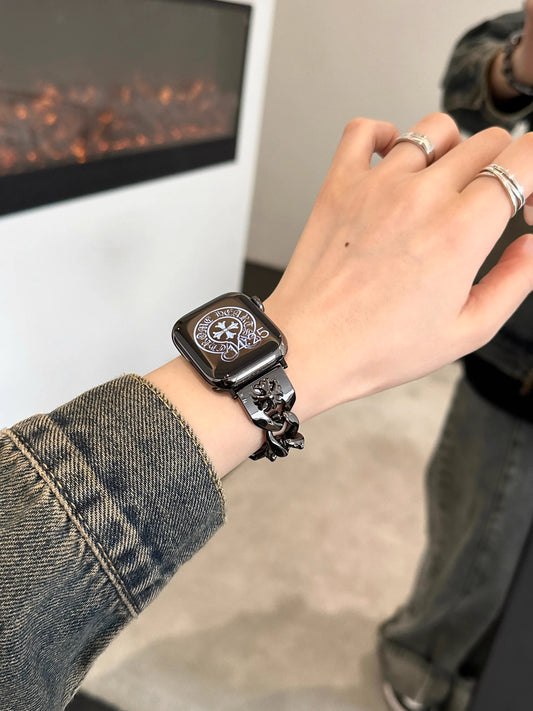 Chrome Hearts Apple watch strap|克罗十字架金属链条表带