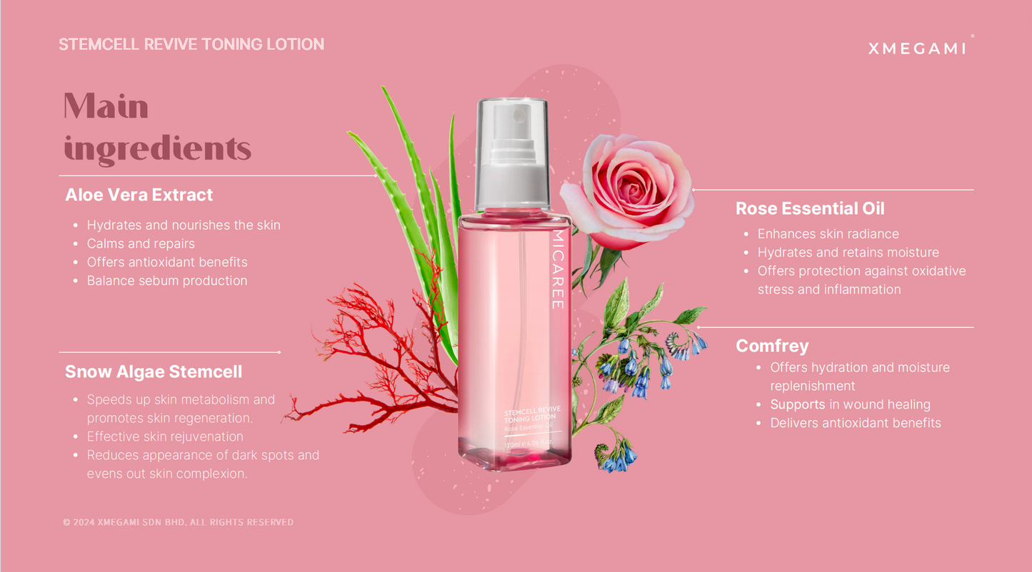 MICAREE Stemcell Revive Toning Lotion ｜ 干细胞养肤水