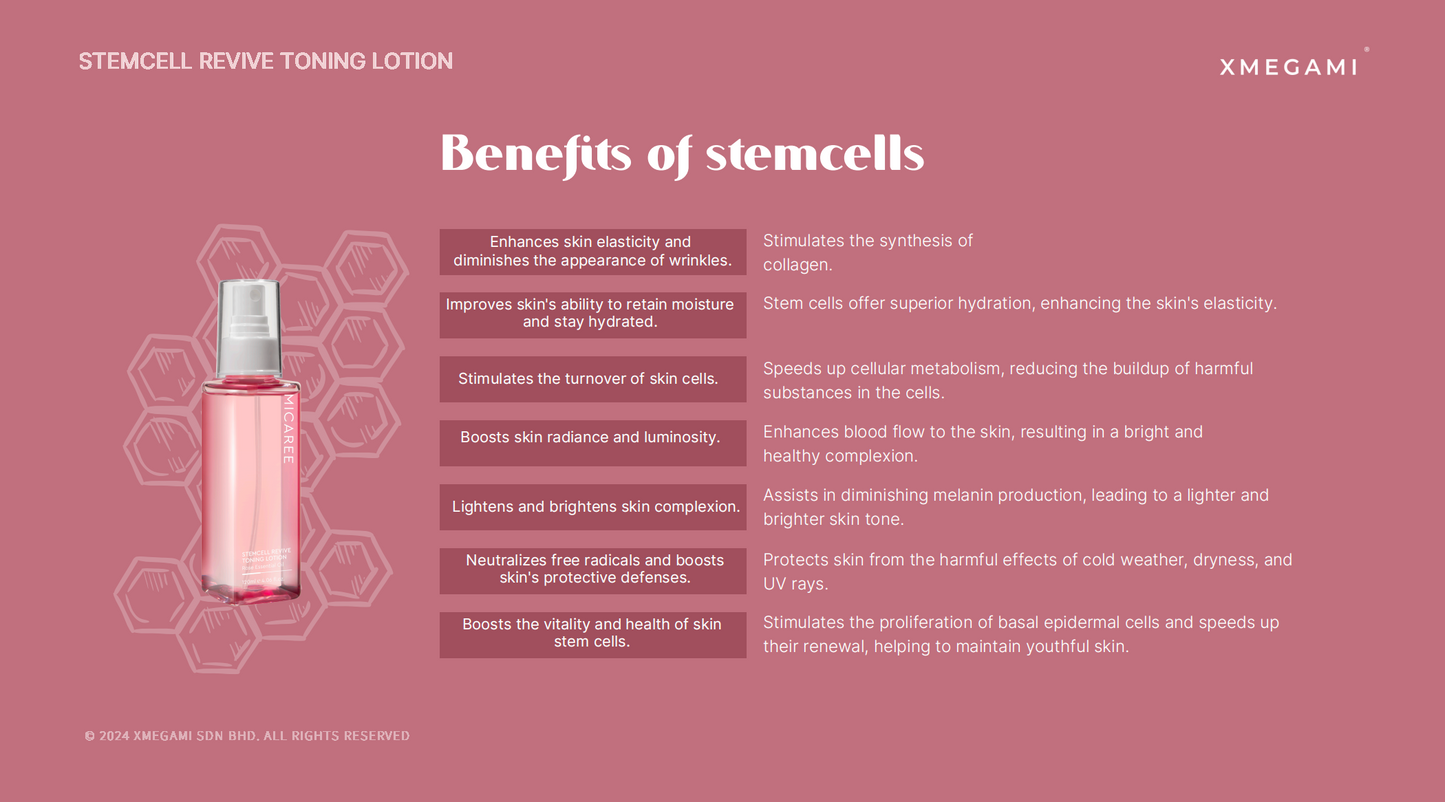 MICAREE Stemcell Revive Toning Lotion ｜ 干细胞养肤水